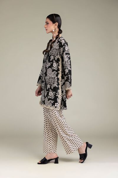Printed | Cambric | Off-White Cambric Shalwar | GBP 15.00