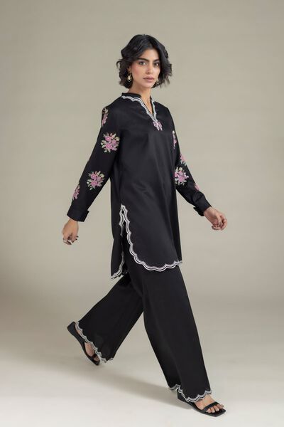 Embroidered | Textured Cotton | Pants | GBP 22.00
