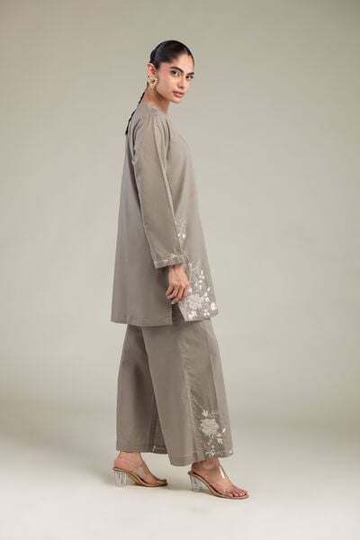 Embroidered | Cotton Dobby | Floral Cotton Pants | GBP 25.00