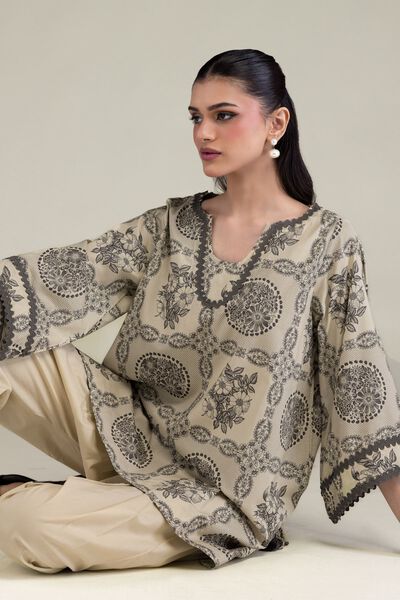 Printed | Cotton Viscose | Short Floral Kurta | GBP 15.00