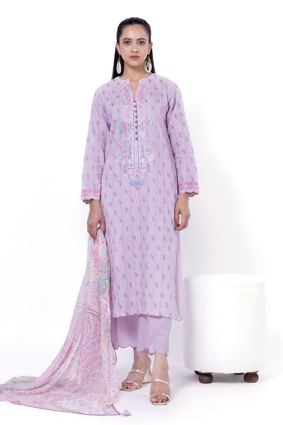 Embroidered | Cambric | Fabrics 3 Piece | GBP 32.50
