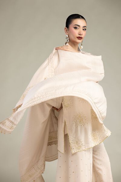 Embroidered | Polyester Silk | Silk Gota Dupatta | GBP 30.00