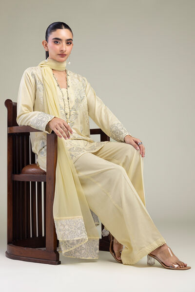 Embroidered | Raw Silk | Silk Floral Kurta | GBP 50.00