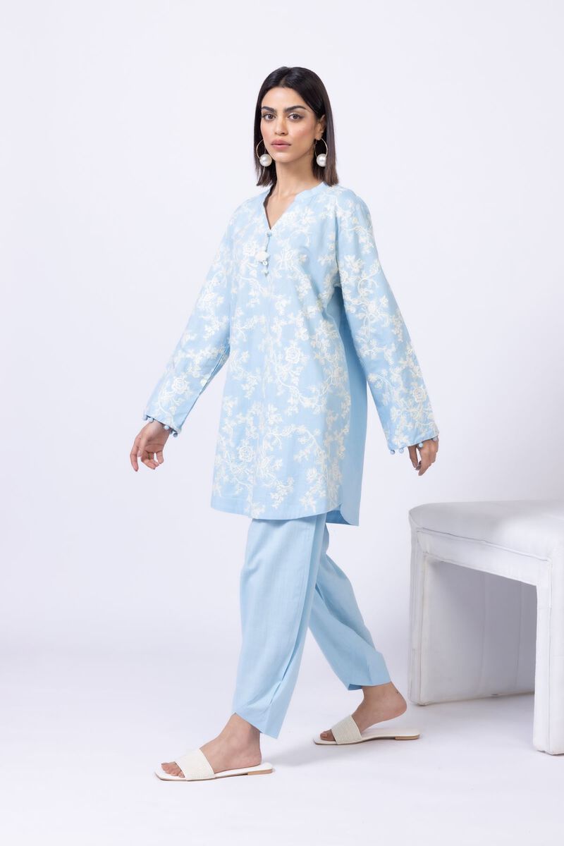 Embroidered | Crosshatch Poplin | Kurta | null