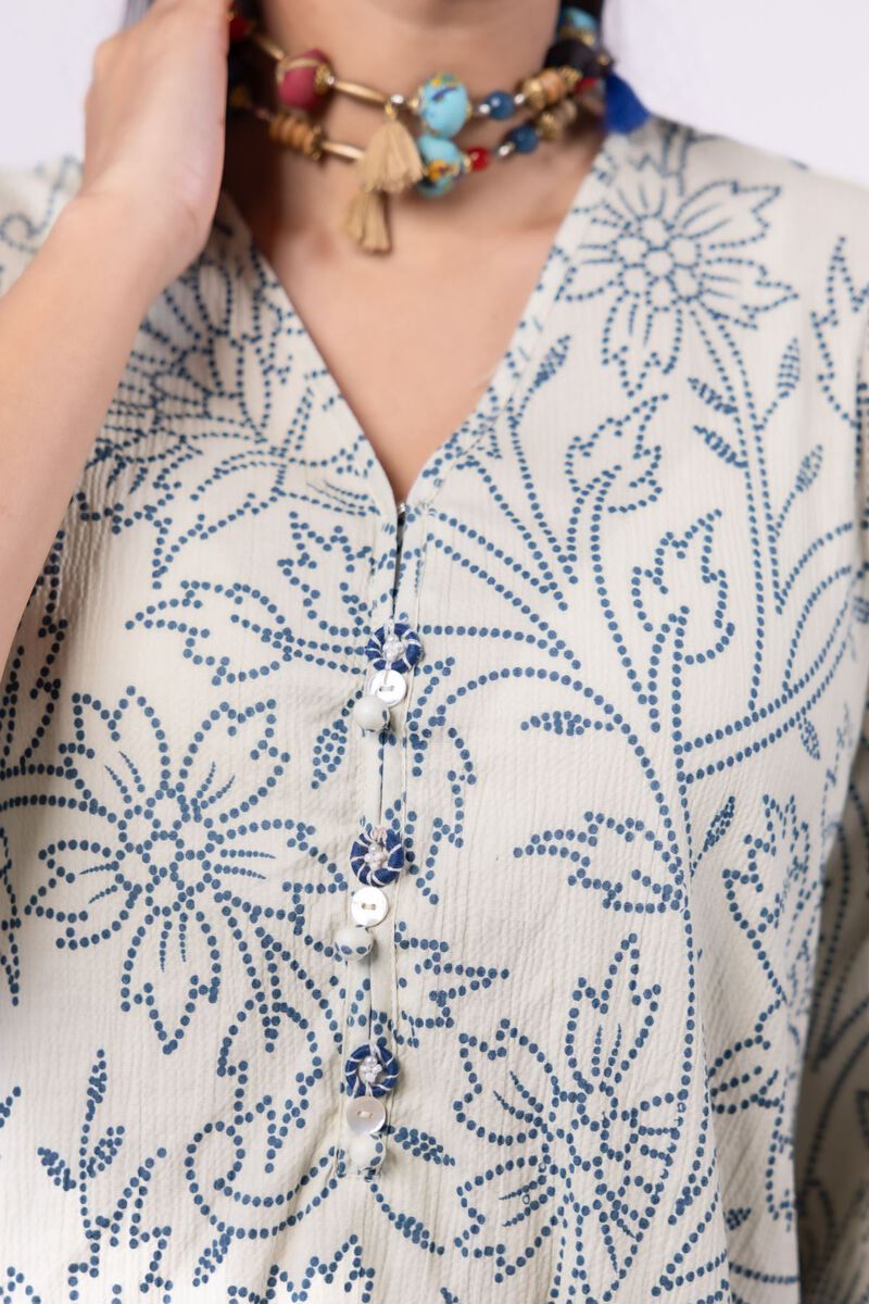 Printed | Ripple Crinkle | Kurta | GBP 10.00