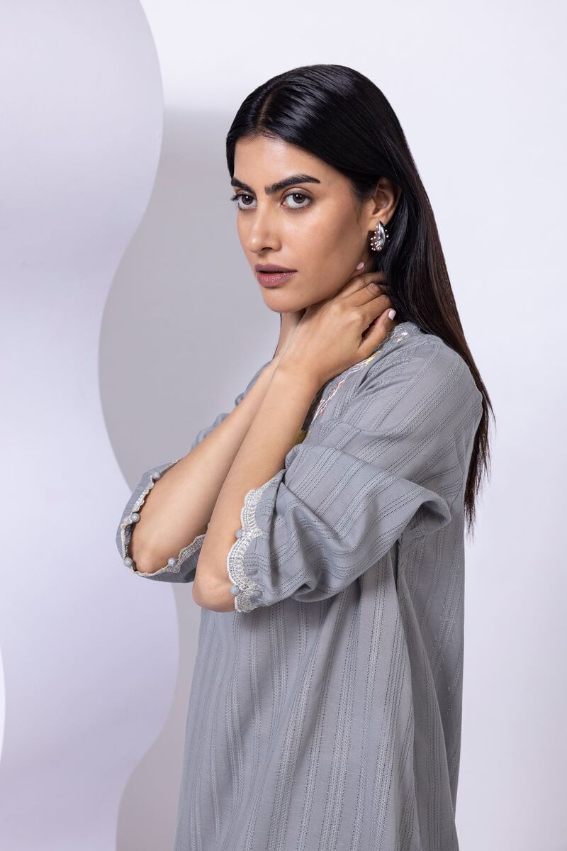 Embroidered | Leno | Kurta | GBP 12.50
