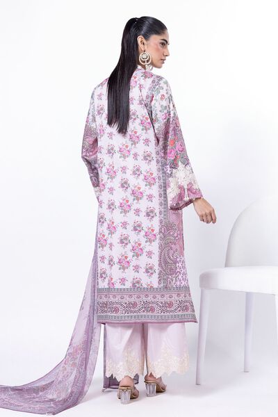 Embroidered | Cotton Satin | Tailored 3 Piece | GBP 40.00