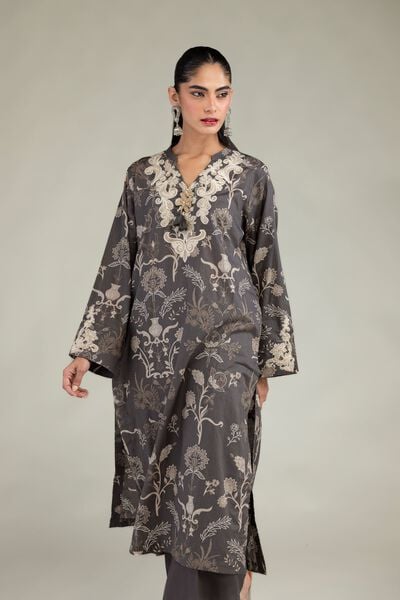 Embroidered | Cambric | Cambric Longline Kurta | GBP 35.00