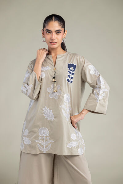 Embroidered | Cambric | Floral Cambric Tunic | GBP 12.00