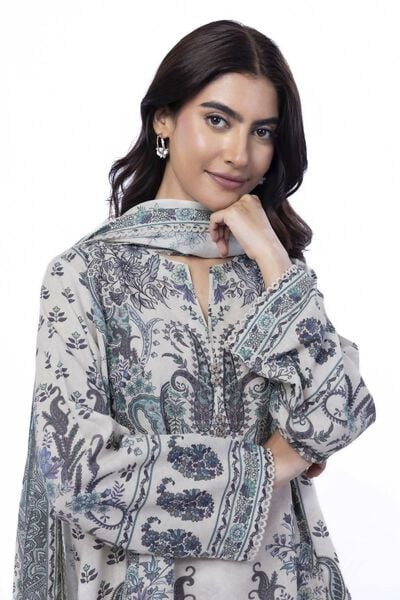 Printed | Karandi | Fabrics 3 Piece | GBP 35.00