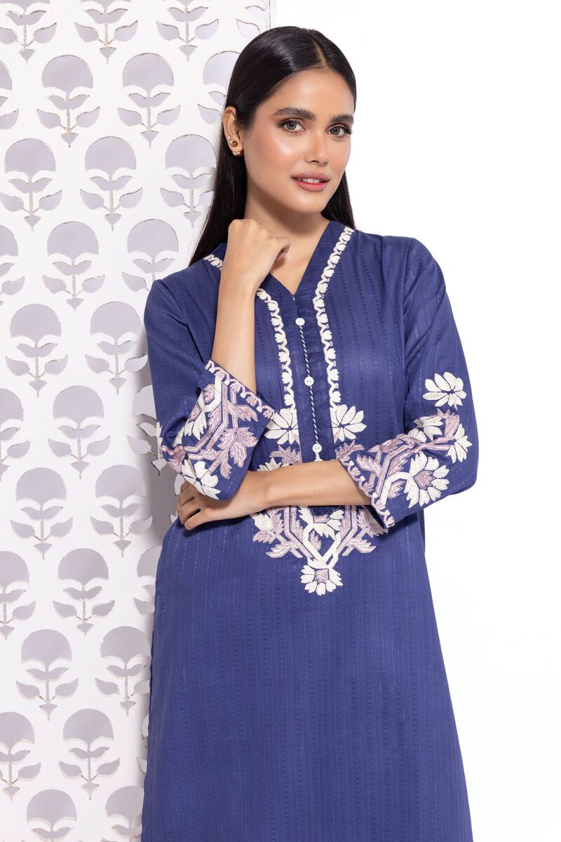 Embroidered | Textured Cotton | Kurta | null