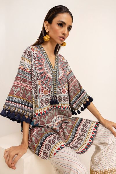 Kurta | Embroidered, MULTI, hi-res
