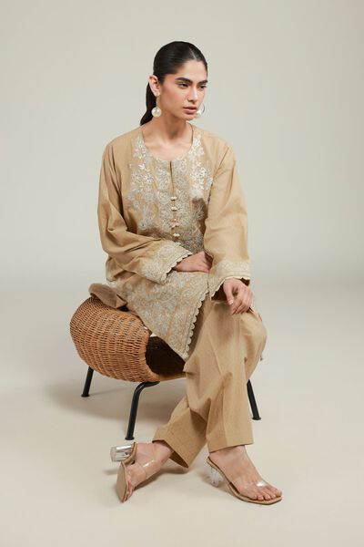 Embroidered | Cotton Dobby | Fabrics 2 Piece | Top and Bottom | GBP 15.00