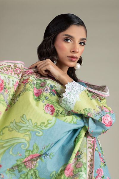 Embroidered | Cambric | Fabrics 3 Piece | GBP 17.50