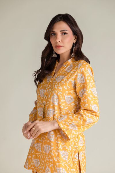 Embroidered | Cambric | Floral Short Kurta | GBP 12.50