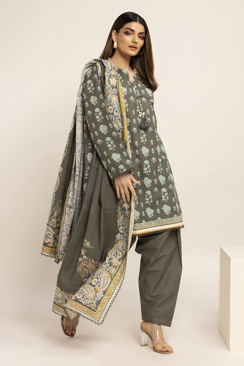Printed | Light Khaddar | Fabrics 3 Piece | null