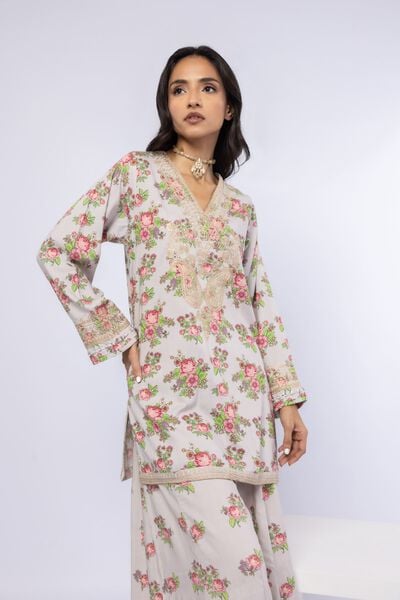 Embroidered | Crosshatch Raw Silk | Kurta | GBP 30.00