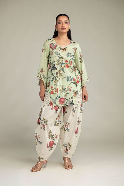 Embroidered | Cambric | Floral Cambric Pants | GBP 25.00