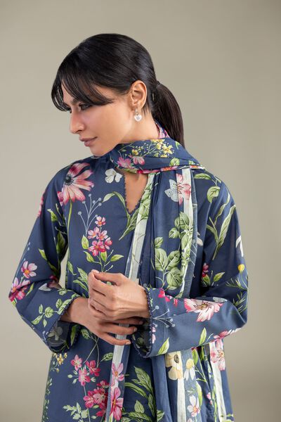 Printed | Lawn | Lawn Floral Dupatta | GBP 25.00