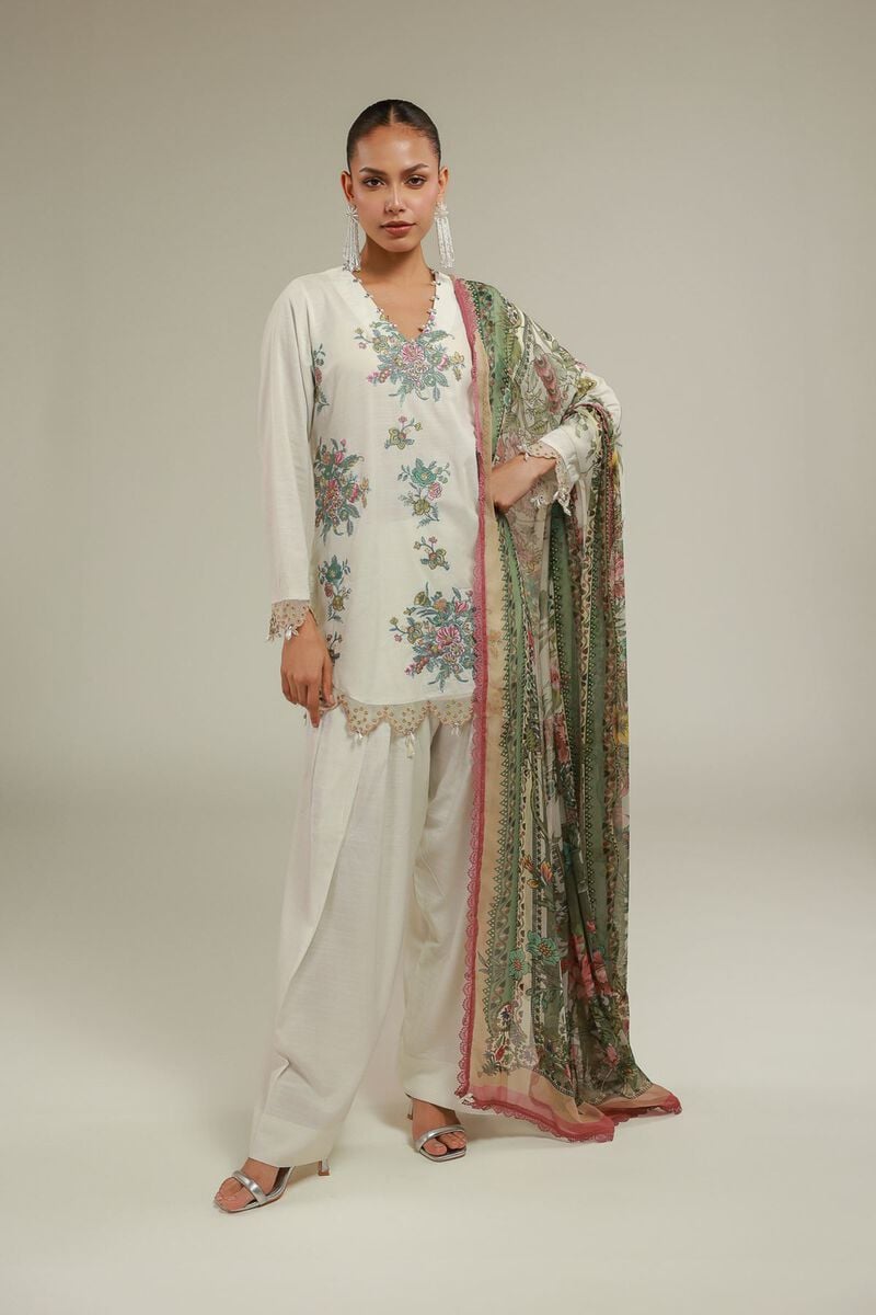 Embroidered | Raw Silk | Farshi Shalwar | GBP 20.00