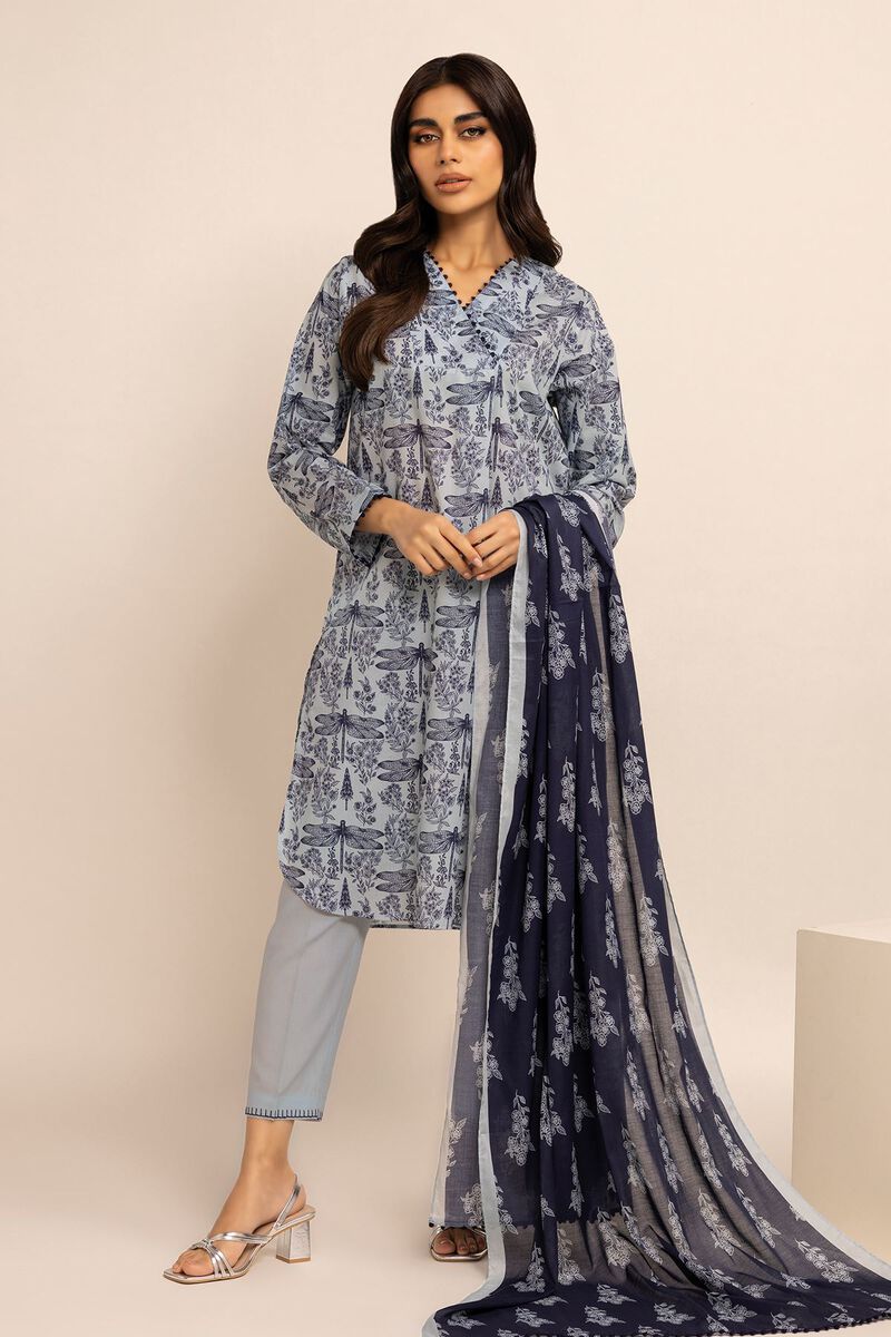 Printed | Cambric | Fabrics 3 Piece | null