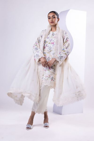 Embroidered | Light Thai Silk | Dupatta | GBP 35.00