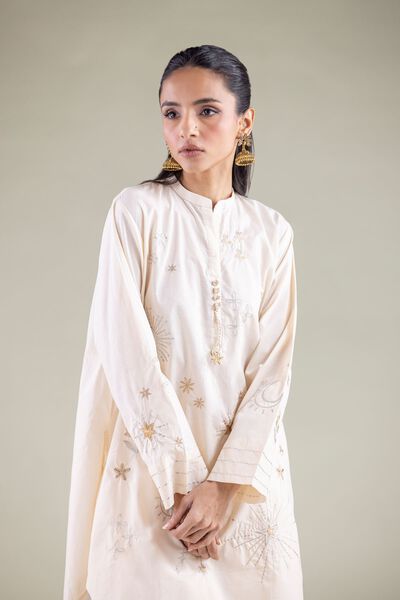 Embroidered | Cambric | Kurta | GBP 12.50