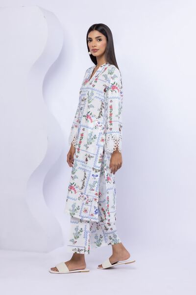 Printed | Crosshatch Poplin | Pants | GBP 12.00