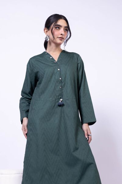 Dyed | Jacquard | Kurta | GBP 25.00