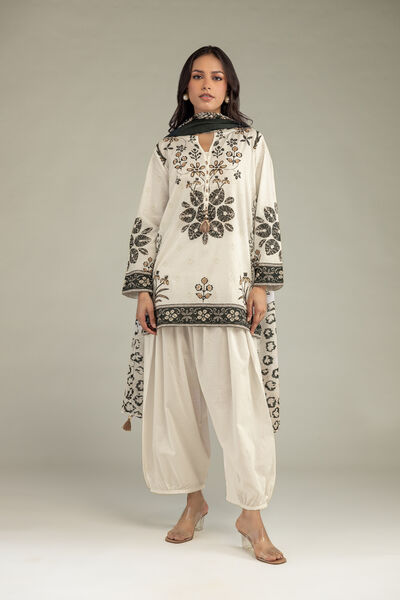 Printed | Cotton Dobby | Solid Cotton Shalwar | GBP 15.00