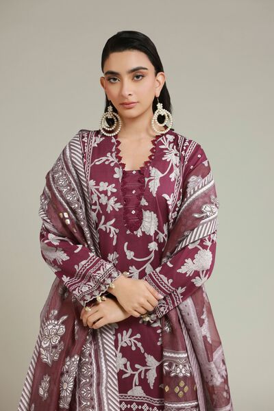 Embroidered | Cambric | Fabrics 3 Piece | GBP 22.50