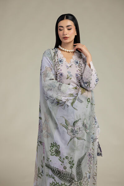 Embroidered | Cambric | Tailored 3-Piece Cambric | GBP 70.00