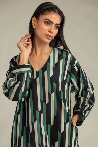 Printed | Cambric | Cambric Longline Shirt | GBP 30.00