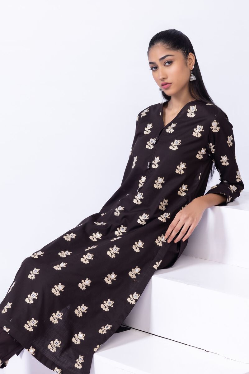 Embroidered | Crosshatch Poplin | Kurta | GBP 17.50