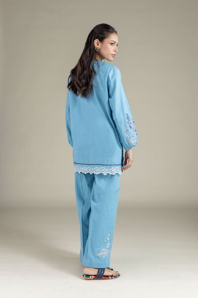 Embroidered | Heavy Textured Cotton | Pants | GBP 12.00
