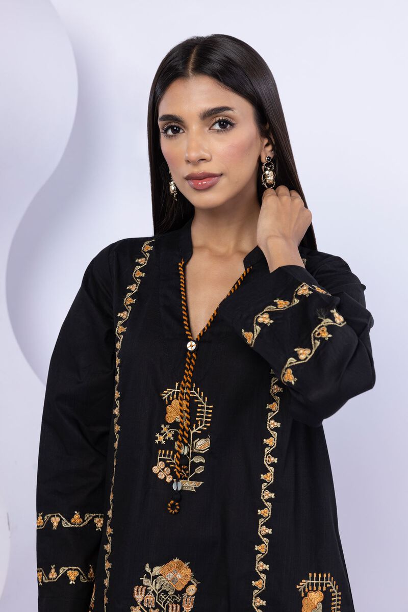 Embroidered | Crosshatch Poplin | Kurta | GBP 17.50