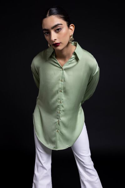 Relaxed Fit Button Down Shirt