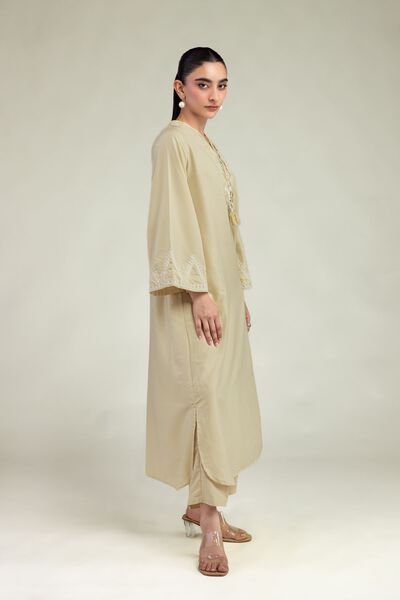 Embroidered | Arabic Lawn | Beige Lawn Pants | GBP 25.00