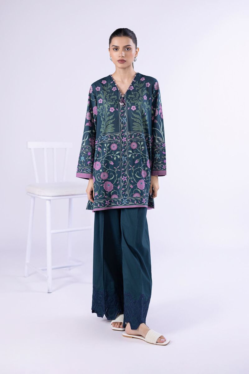 Embroidered | Cambric | Pants | null