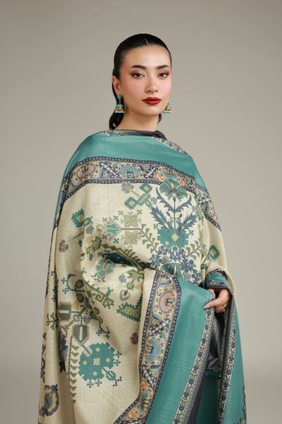 Embroidered | Polyester Silk | All-Season Paisley Dupatta | GBP 20.00