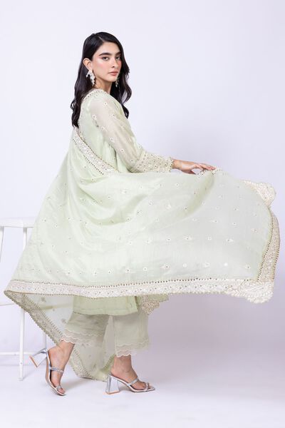 Embroidered | Viscose Polyester Net | Dupatta | GBP 16.00