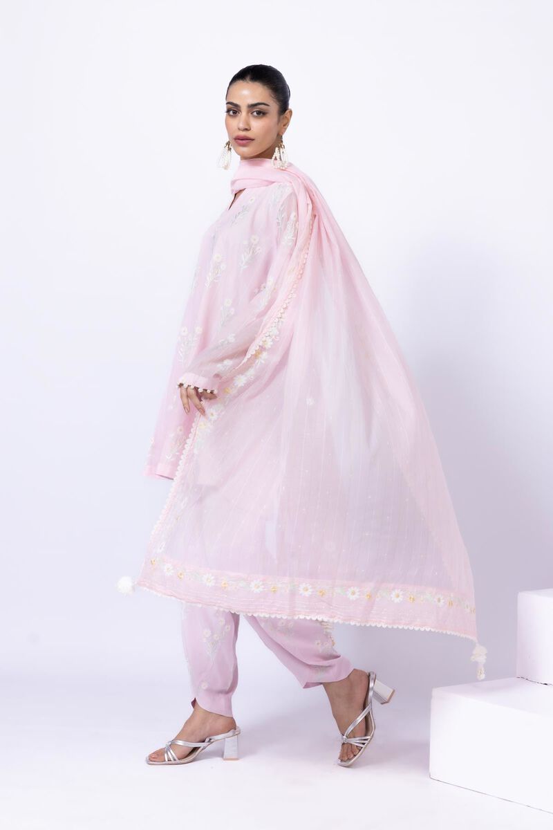 Embroidered | Cotton Zari Organza | Dupatta | null