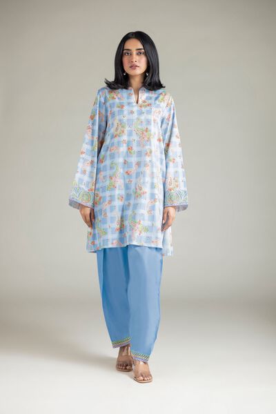 Embroidered | Textured Lawn | Fabrics 2 Piece | Top and Bottom | GBP 25.00