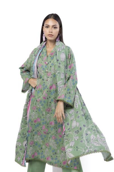 Printed | Khaddar | Tailored 3 Piece | GBP 40.00