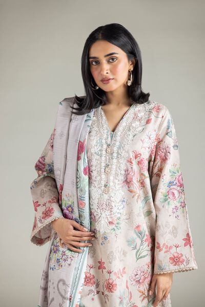 Embroidered | Jacquard | Fabrics 3 Piece | GBP 40.00