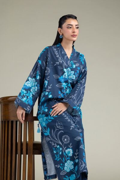 Printed | Cotton Dobby | Floral Longline Kurta | GBP 30.00