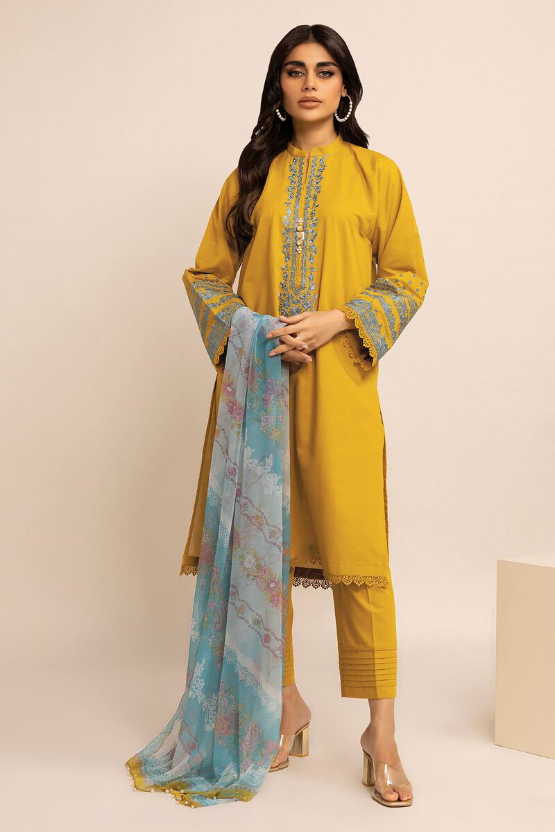 Embroidered | Crosshatch | Fabrics 3 Piece | null