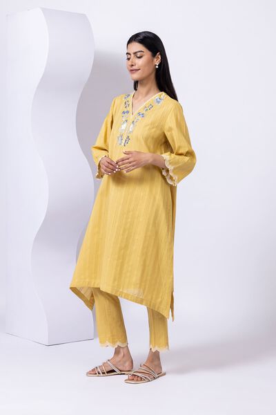 Embroidered | Leno | Kurta | GBP 12.50