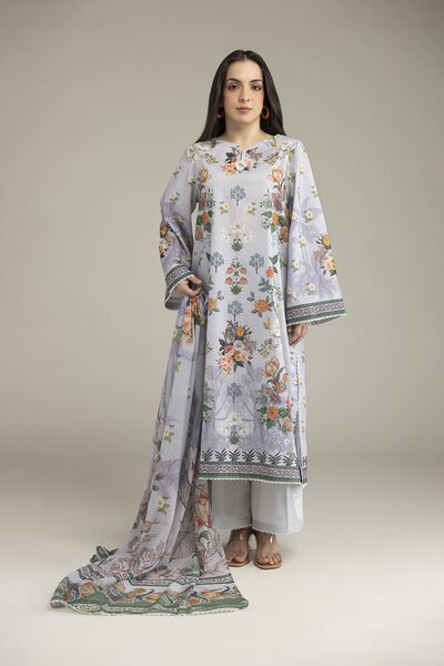 Embroidered | Cambric | Fabrics 3 Piece | GBP 45.00
