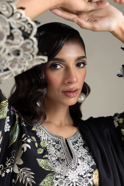 Embroidered | Raw Silk | Fabrics 3 Piece | GBP 25.00